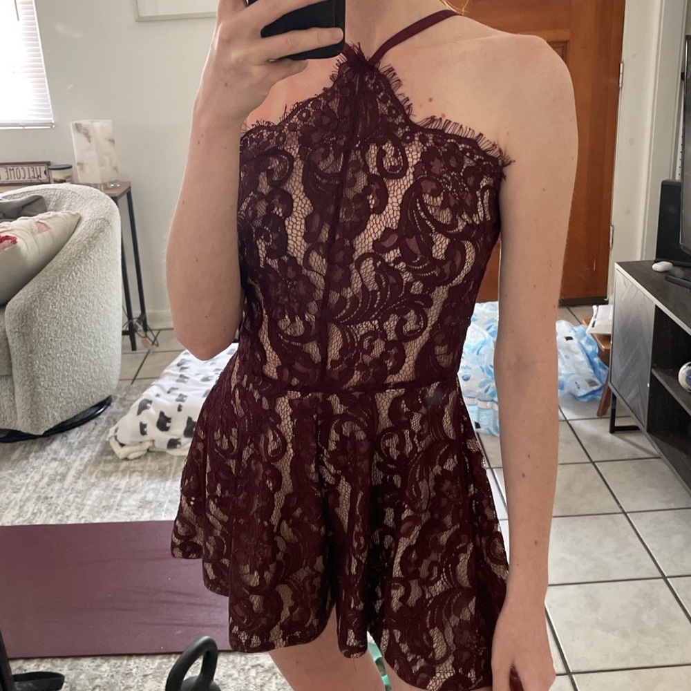 Banjul lace romper